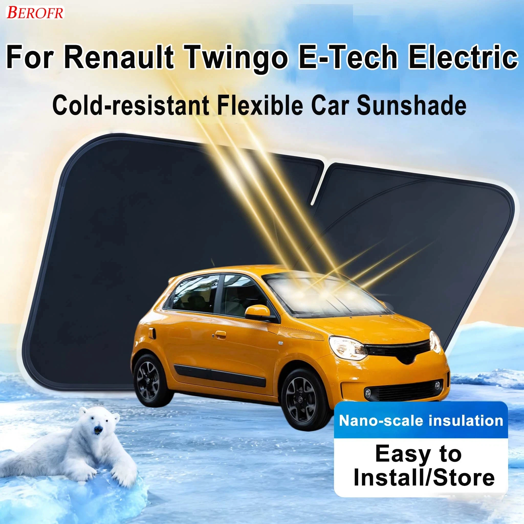 I Tech Accessories - Parasol para Parabrisas de Coche Renault