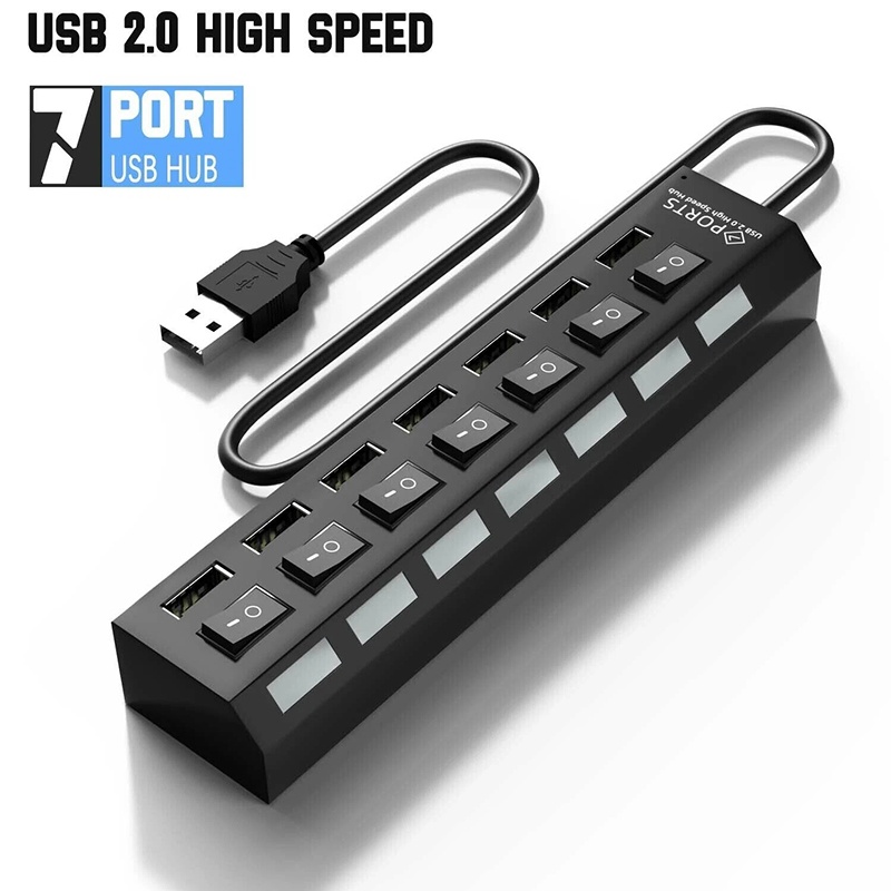 Usb Hub 7 Port - Hub USB 3.0 7 en 1,