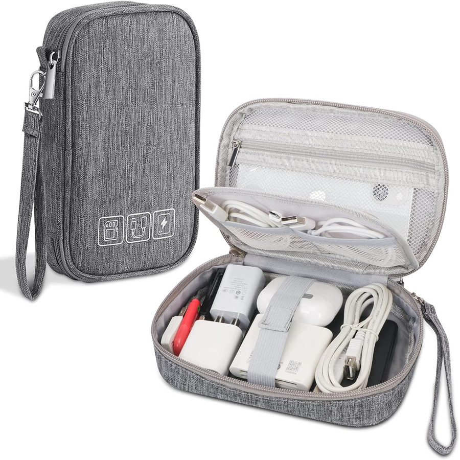 Tech Accessories Case - Bolsa de almacenamiento de cables, organizador