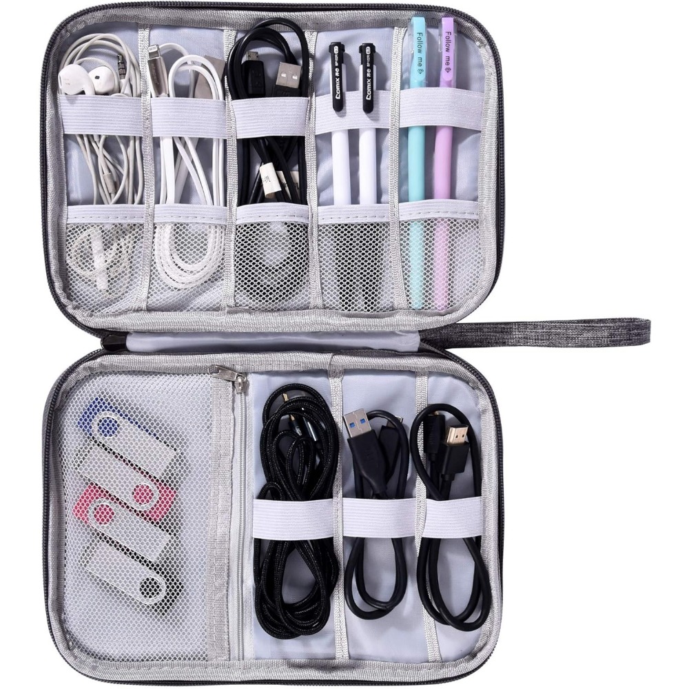 Tech Accessories Case - Bolsa Organizadora de Electrónicos, Impermeable, Bolsa