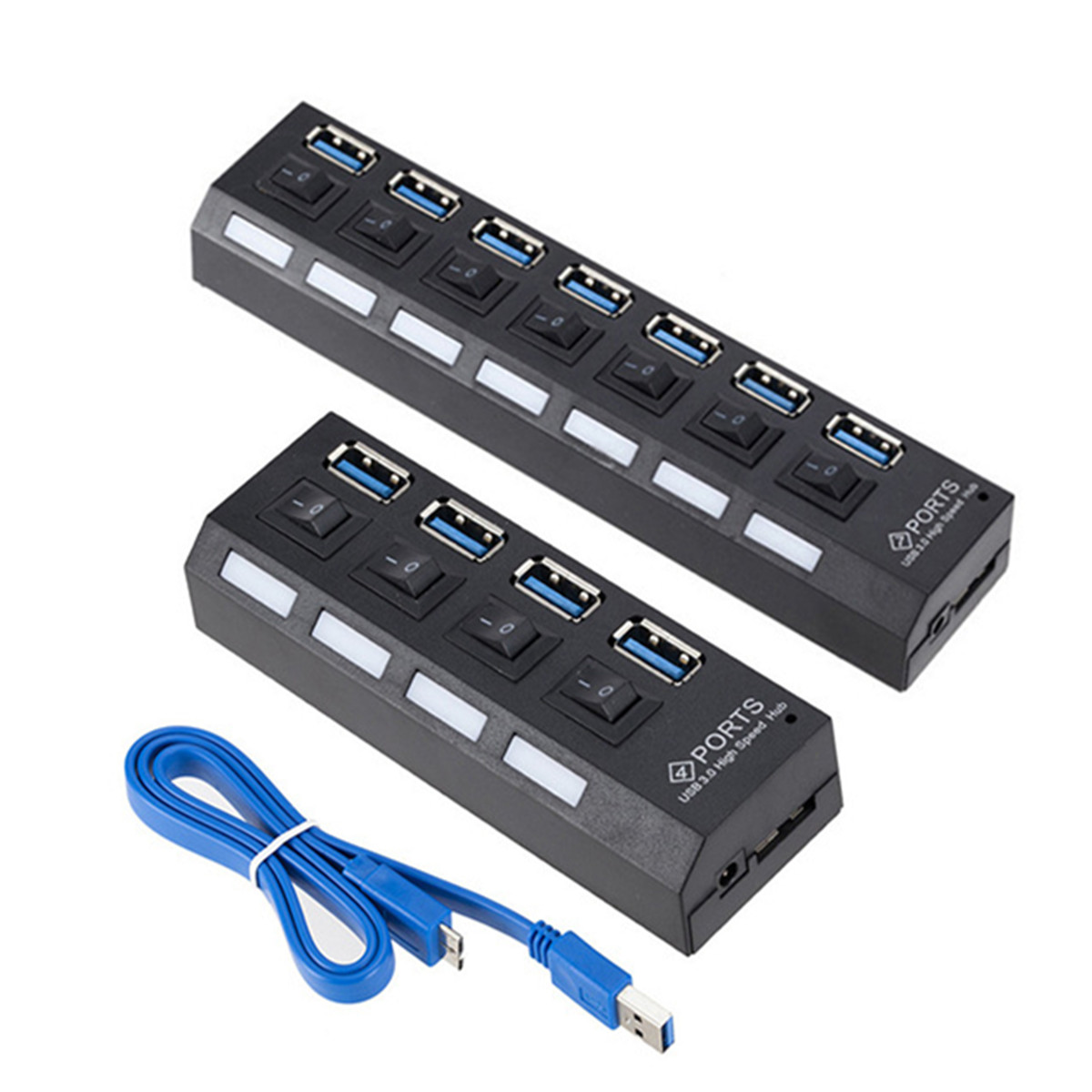 Usb Hub 7 Port - Concentrador de red USB 3,0 de