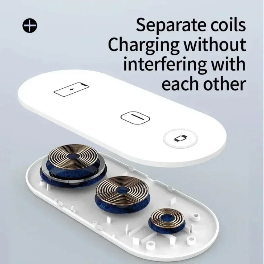 Wireless Charger 3 In 1 - Base de Carga Inalámbrica 3 en