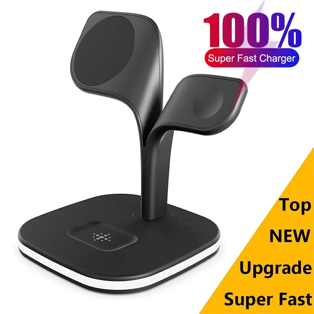 Wireless Charger 3 In 1 - Cargador inalámbrico magnético 3 en 1