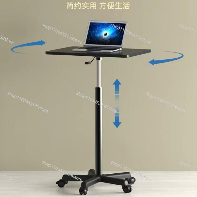 Mesa móvil con ruedas, mesa el - Laptop Stand Bamboo reseña y precio