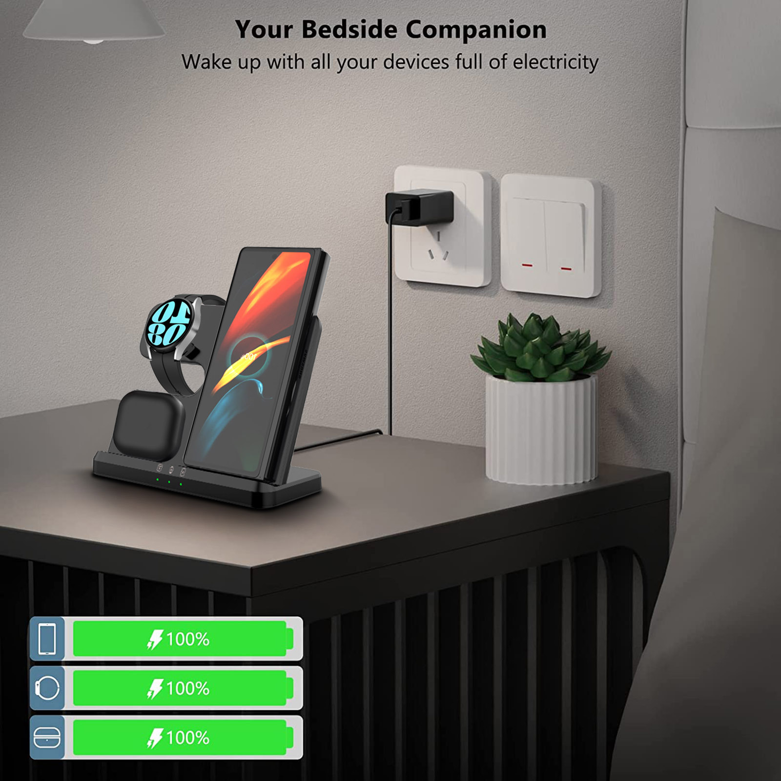 Cargador inalámbrico 3 en 1, b - Wireless Charger 3 In 1 reseña y precio