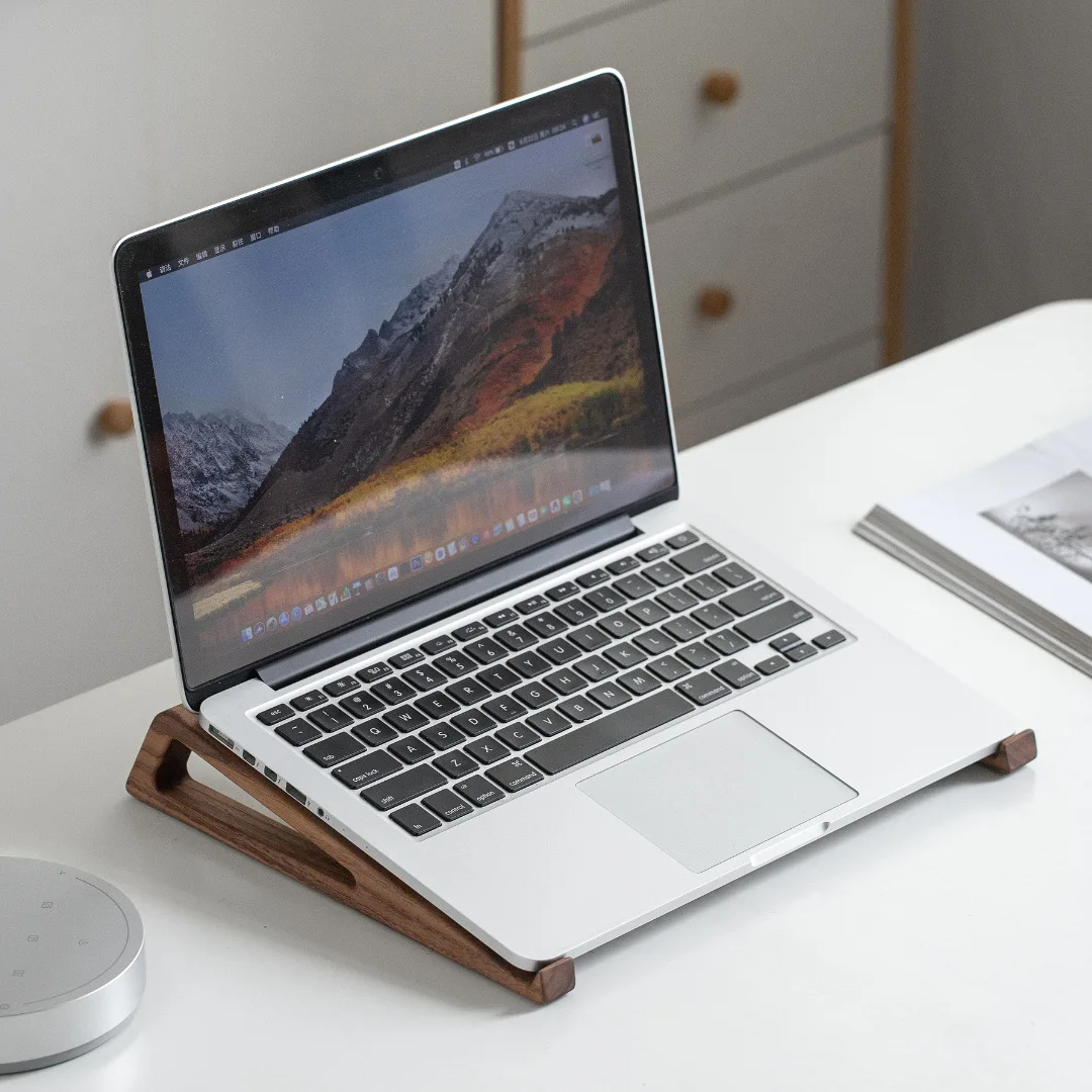 Soporte para computadora portá - Laptop Stand Bamboo reseña y precio