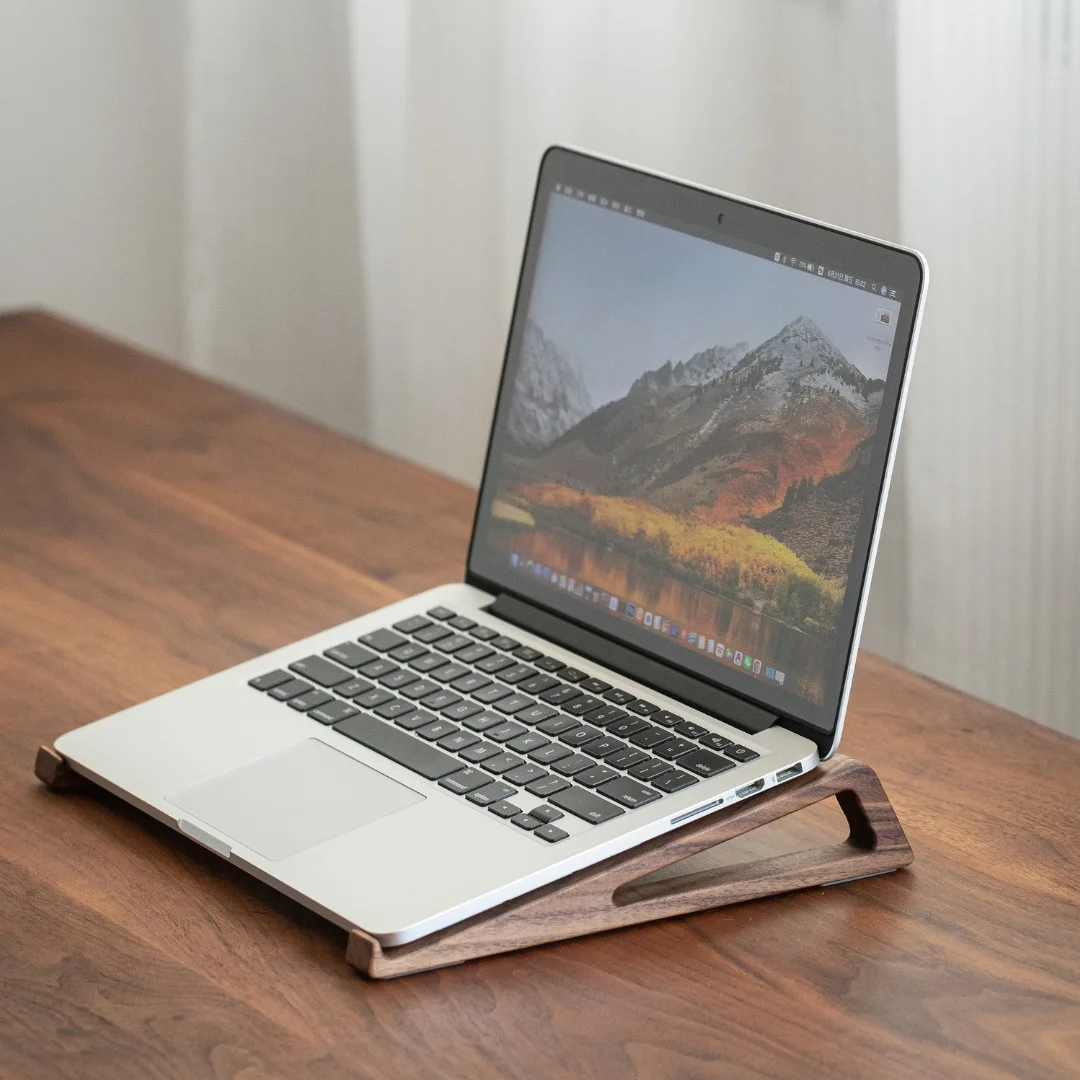 Soporte para computadora portá - Laptop Stand Bamboo reseña y precio