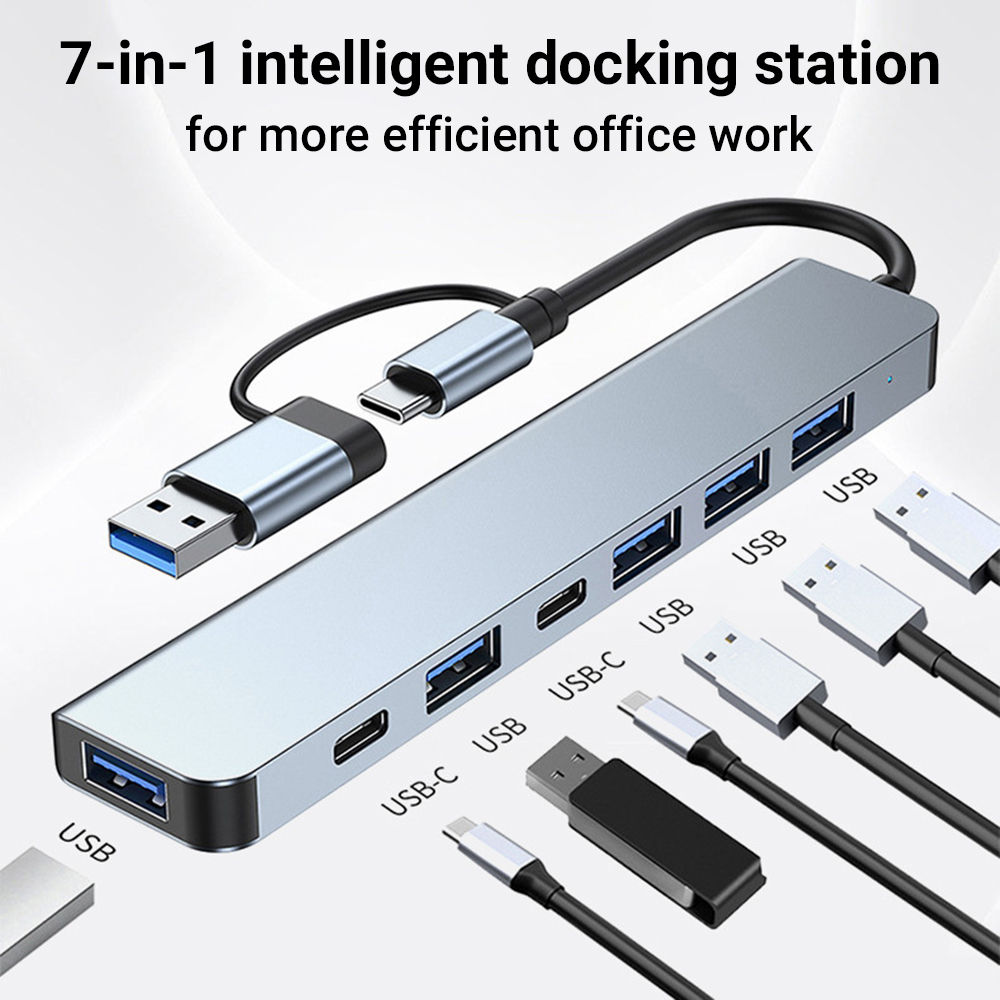 Adaptador multipuerto USB C Hu - Usb Hub 7 Port reseña y precio