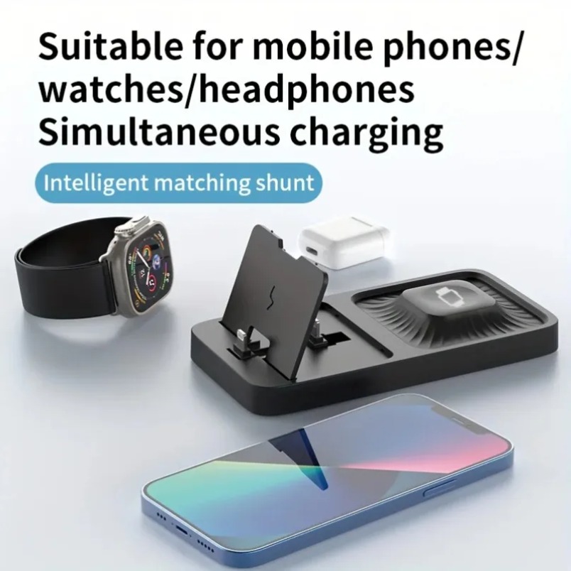 Base de Carga Inalámbrica 3 en - Wireless Charger 3 In 1 reseña y precio