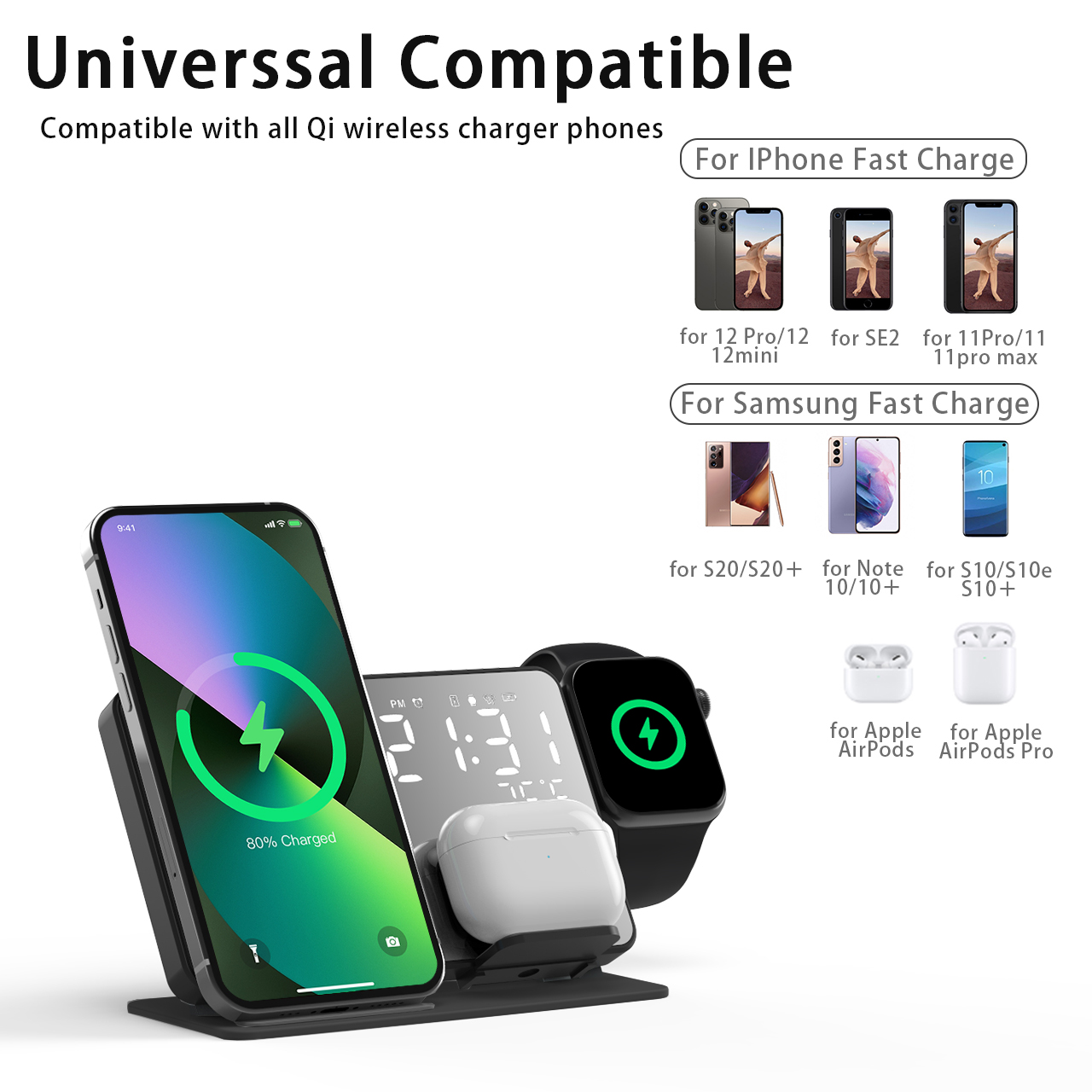 Cargador inalámbrico 3 en 1 pa - Wireless Charger 3 In 1 reseña y precio