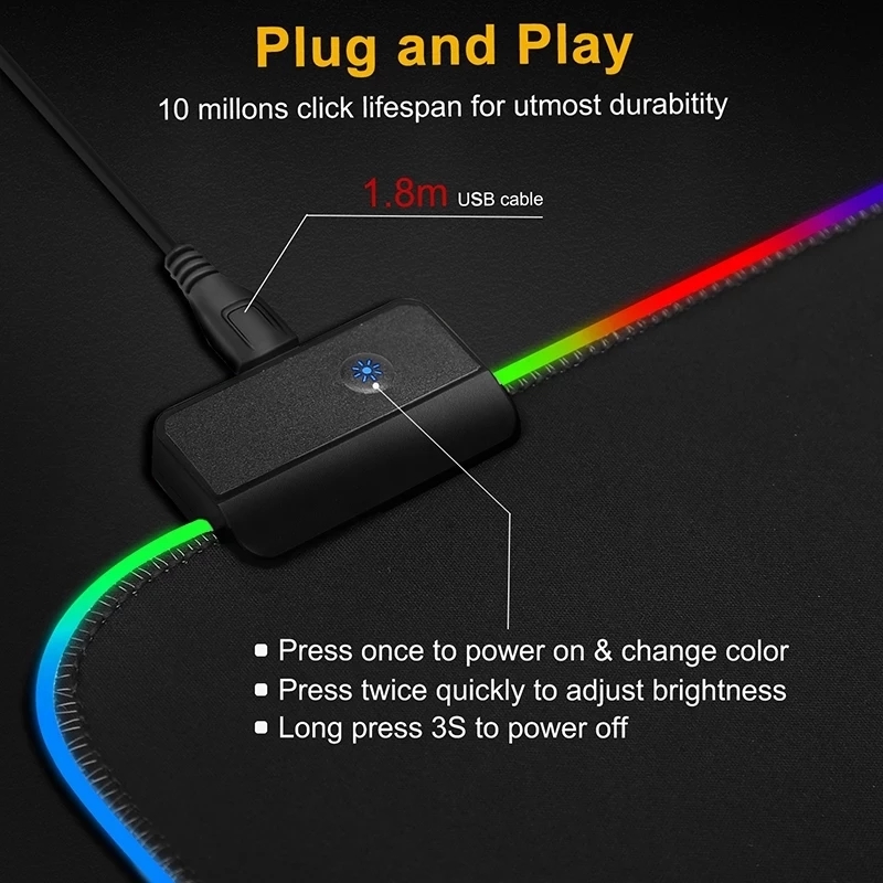 Alfombrilla de ratón con luz L - Mouse Charging Pad reseña y precio
