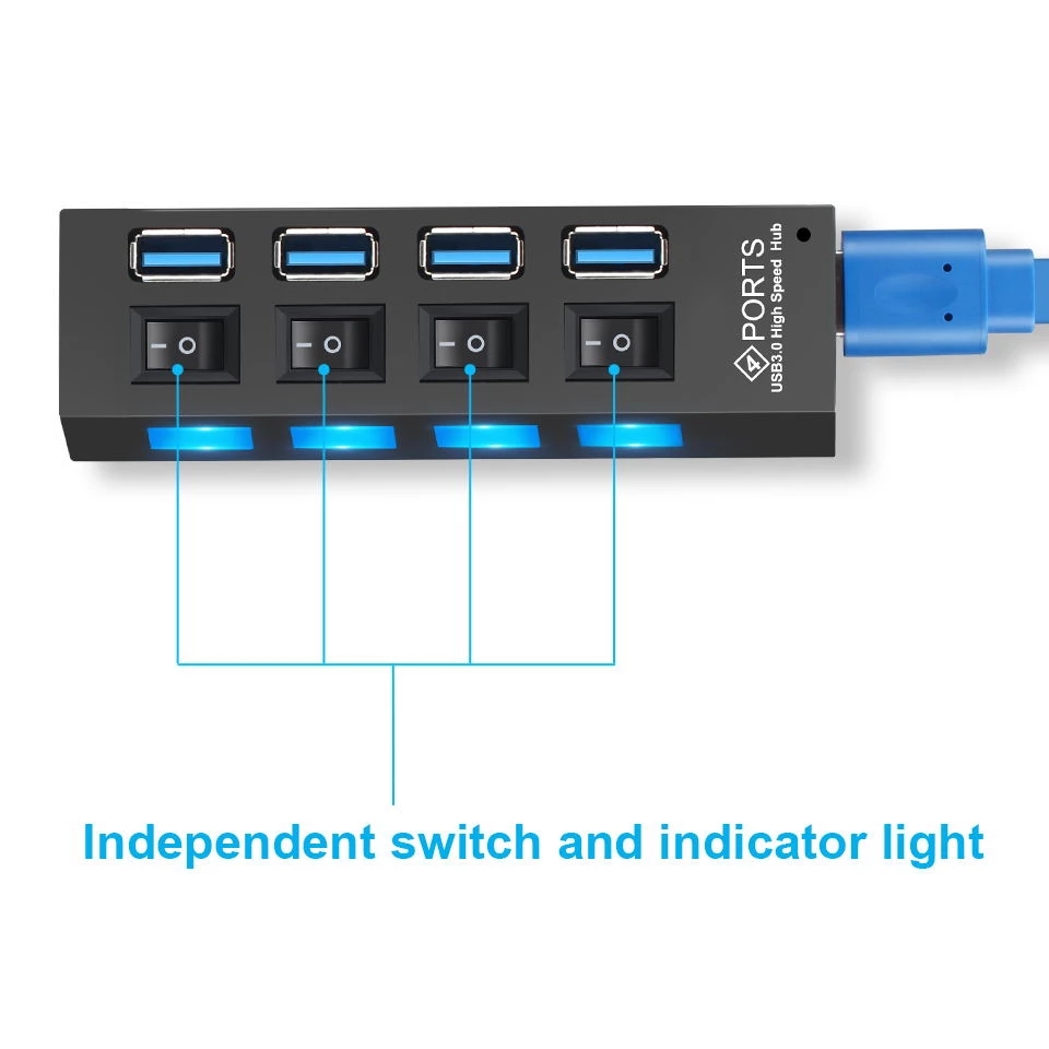 Concentrador de red USB 3,0 de - Usb Hub 7 Port reseña y precio
