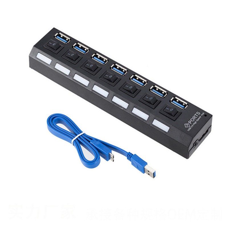 Concentrador de red USB 3,0 de - Usb Hub 7 Port reseña y precio
