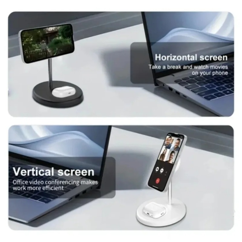 Base de Carga Inalámbrica Magn - Wireless Charger 3 In 1 reseña y precio