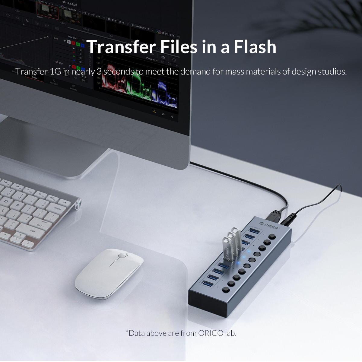 ORICO-enchufe divisor de conce - Usb Hub 7 Port reseña y precio