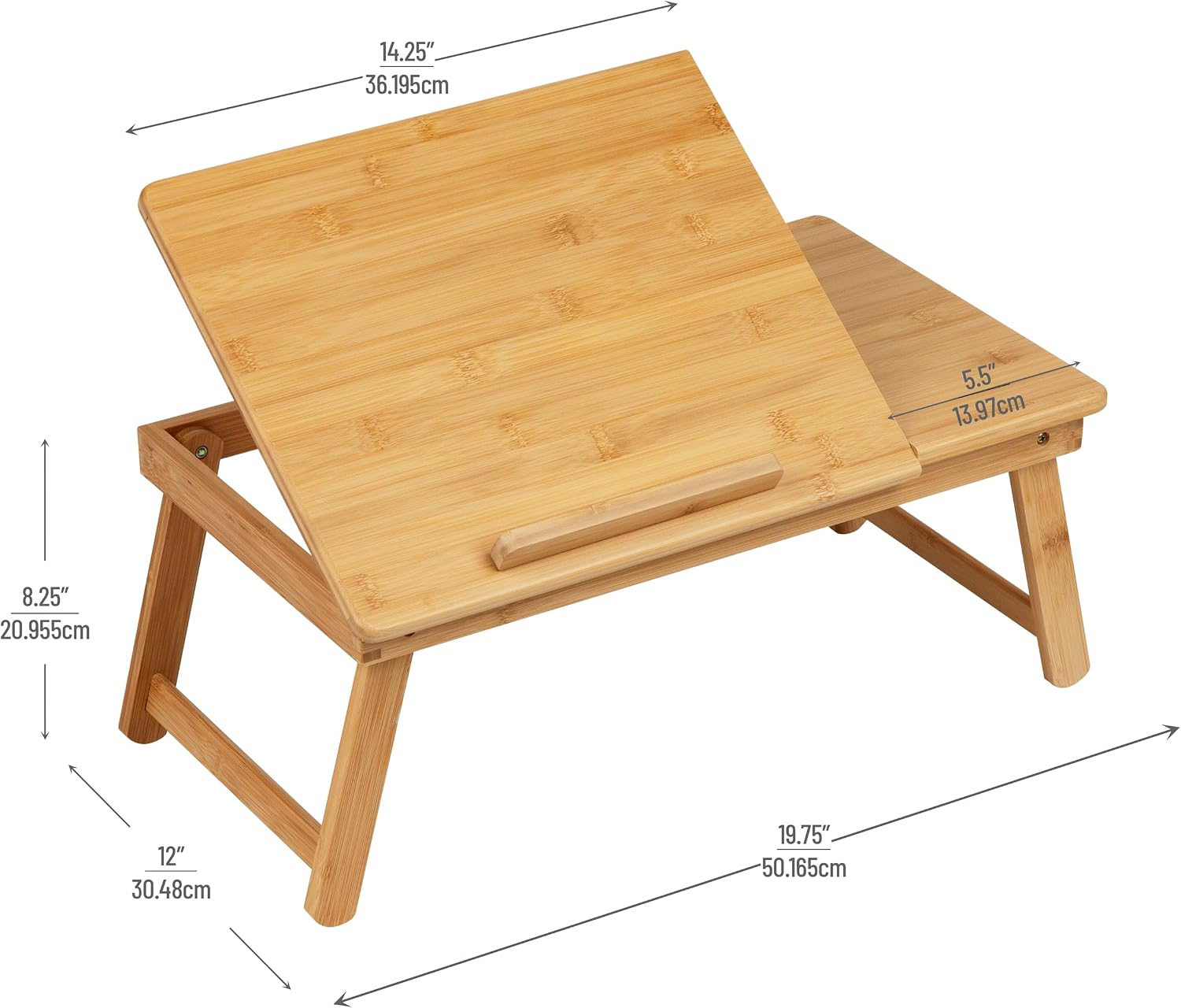Escritorio portátil con patas  - Laptop Stand Bamboo reseña y precio