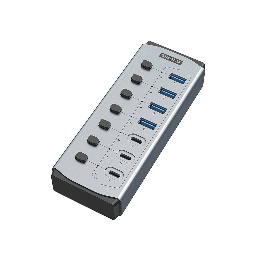 Hub USB Sipolar con Carga BC1. - Usb Hub 7 Port reseña y precio