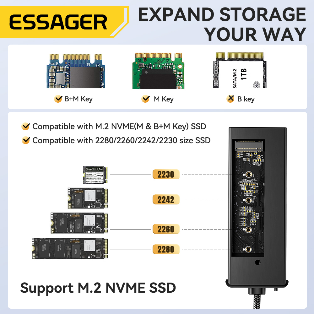 Essager USB C Hub con carcasa  - Usb Hub 7 Port reseña y precio