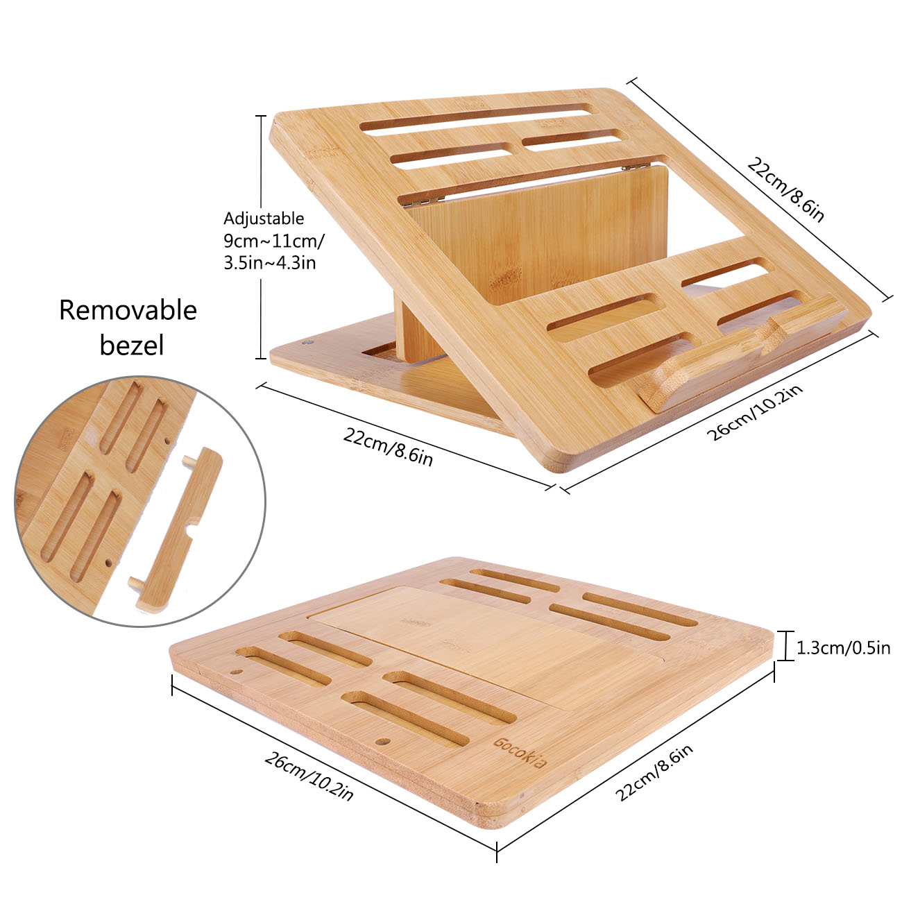 Soporte de bambú para portátil - Laptop Stand Bamboo reseña y precio