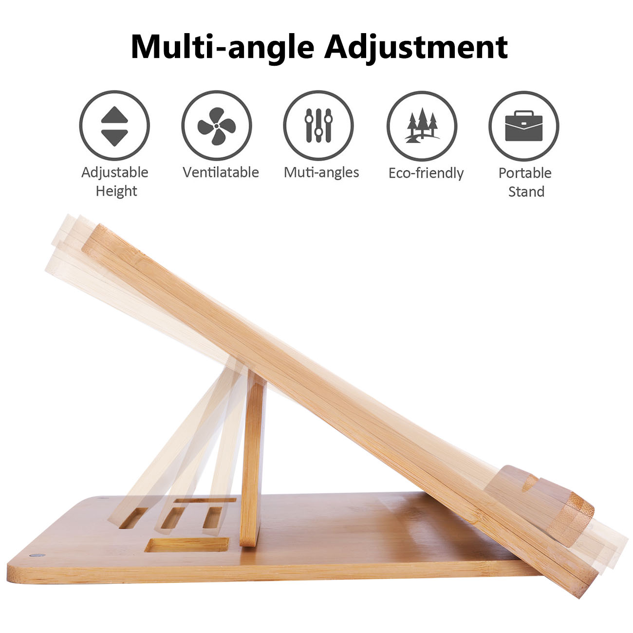Soporte de bambú para portátil - Laptop Stand Bamboo reseña y precio