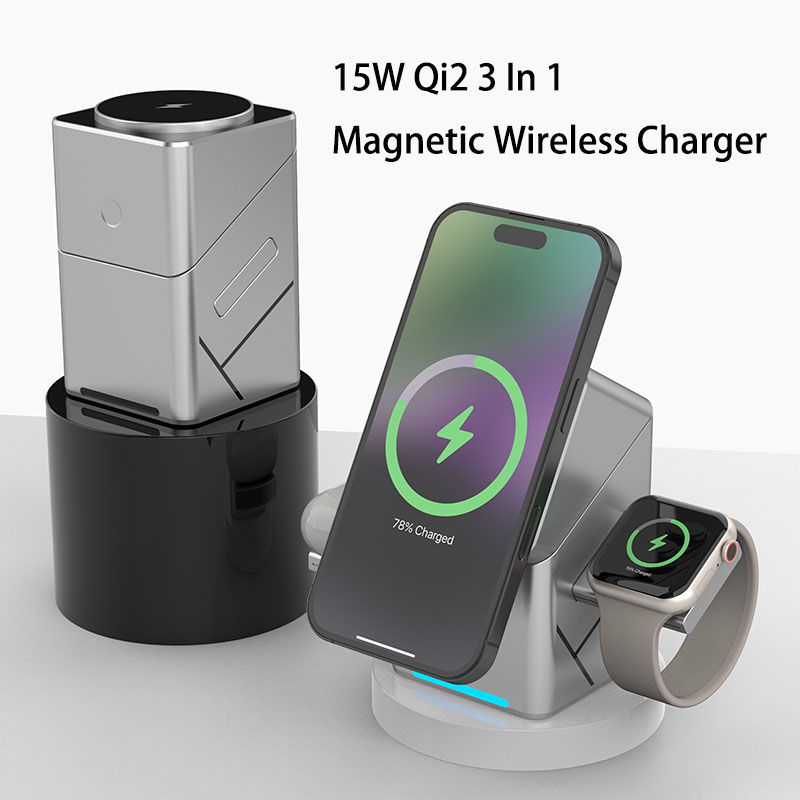 Cargador Inalámbrico Magnético - Wireless Charger 3 In 1 reseña y precio