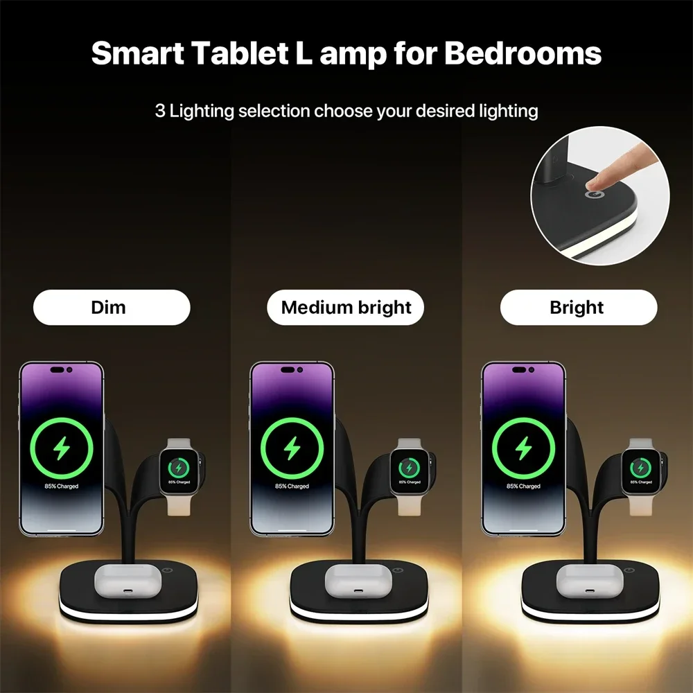 Cargador inalámbrico magnético - Wireless Charger 3 In 1 reseña y precio