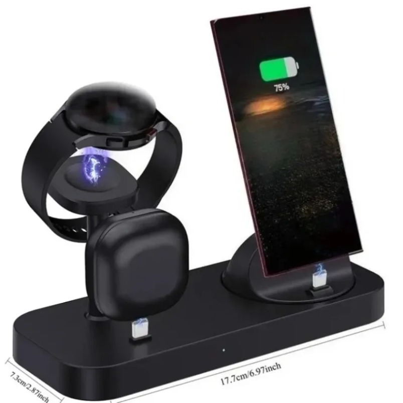 Cargador Inalámbrico 3 en 1 co - Wireless Charger 3 In 1 reseña y precio