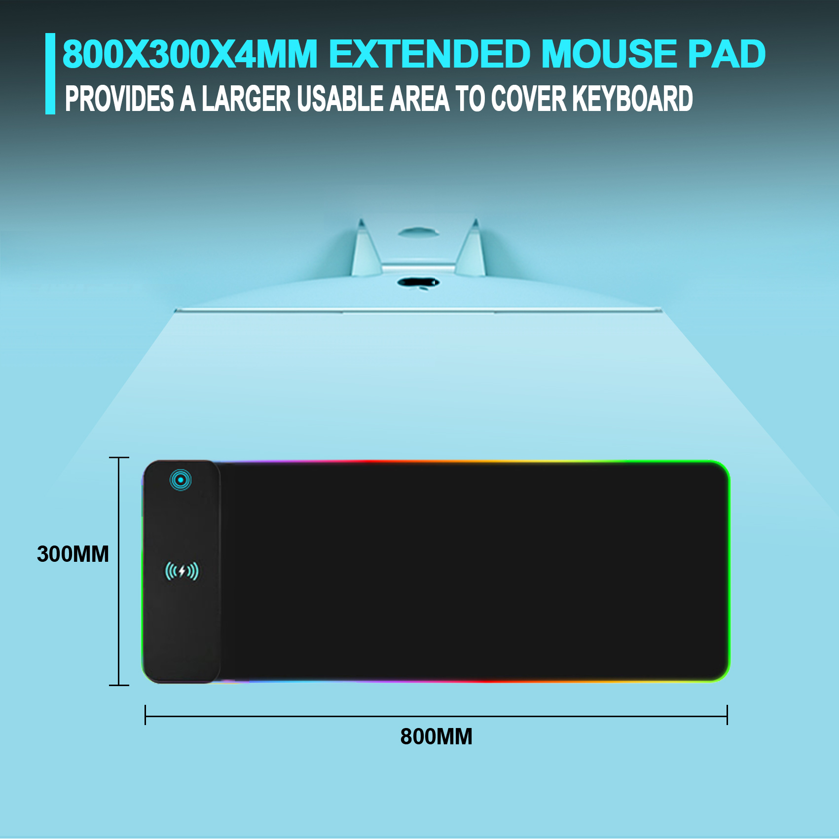 Alfombrilla de ratón para jueg - Mouse Charging Pad reseña y precio