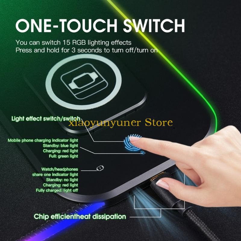 Alfombrilla escritorio ancha P - Mouse Charging Pad reseña y precio
